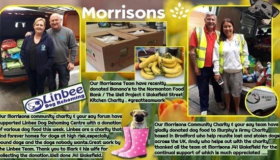 Fantastic Support from Morrisons- donating pet food